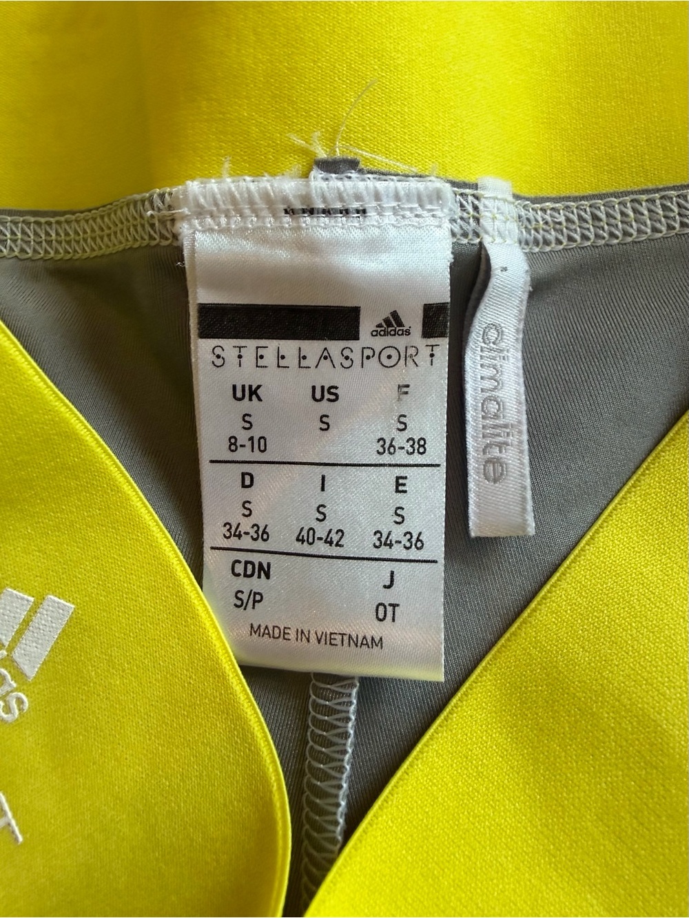 Bundle Adidas Stella McCartney Stellasport Leggings Red Rose/Camo Neon Waist - Picture 6 of 13